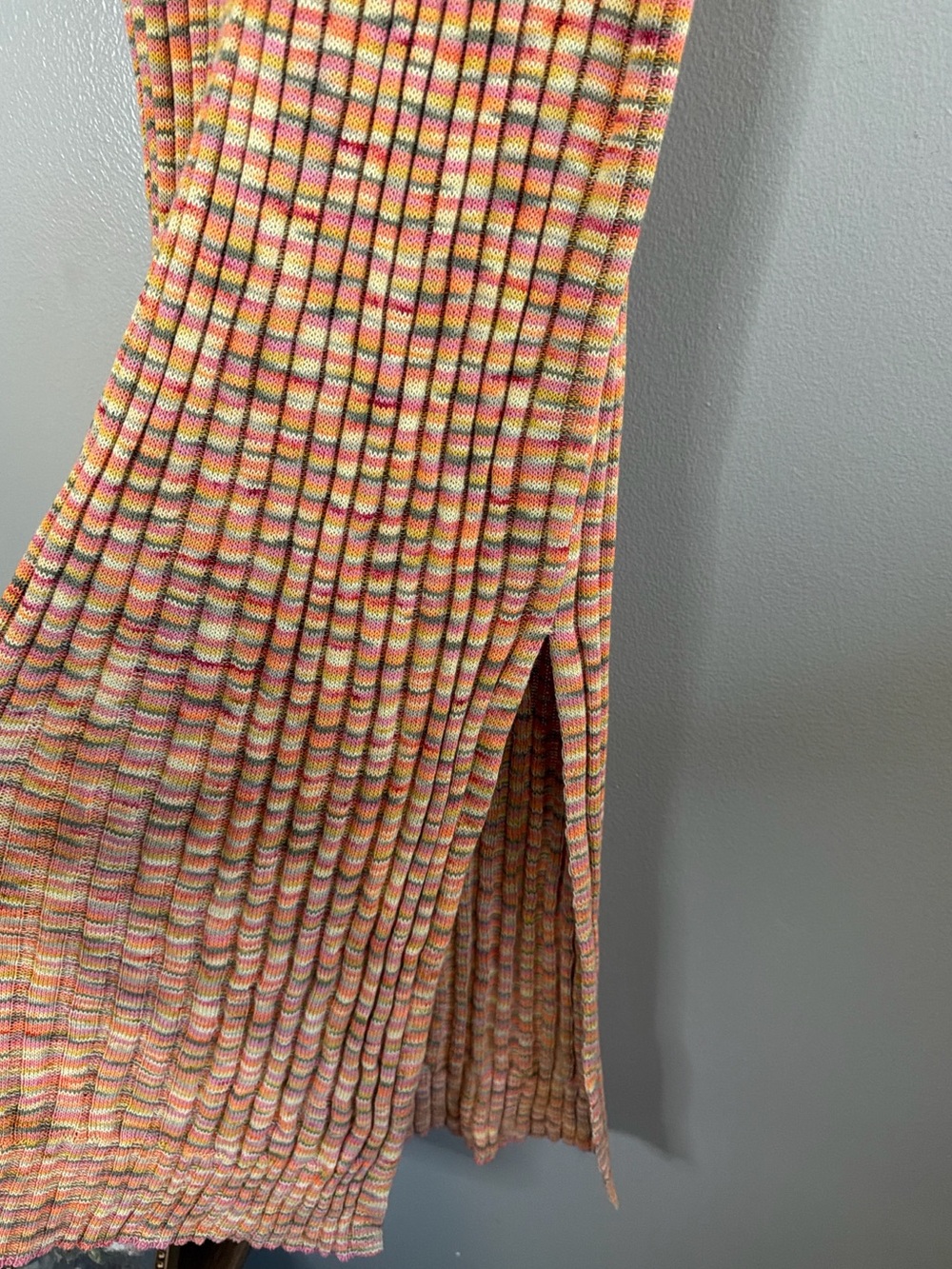 Free People Rainbow Knit Maxi Skirt – Size Medium – Boho Festival Coastal Vibes - Picture 5 of 8